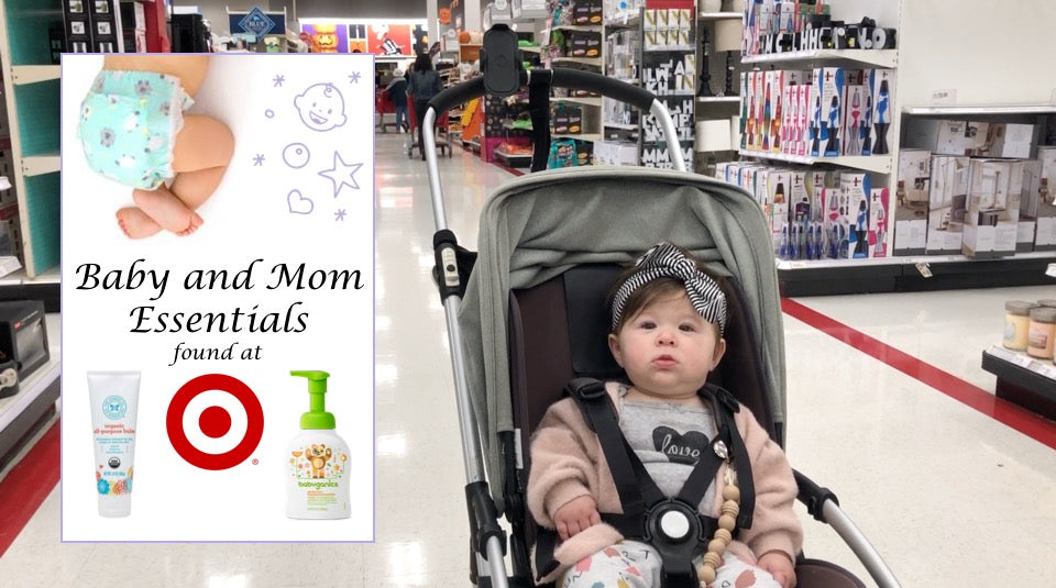 target shopping: baby and mom essentials