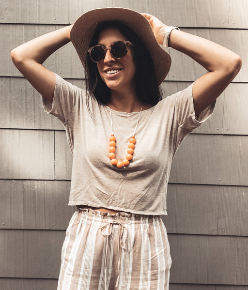 teething necklace autumn 2