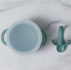 silicone bib bowl gift set with lid