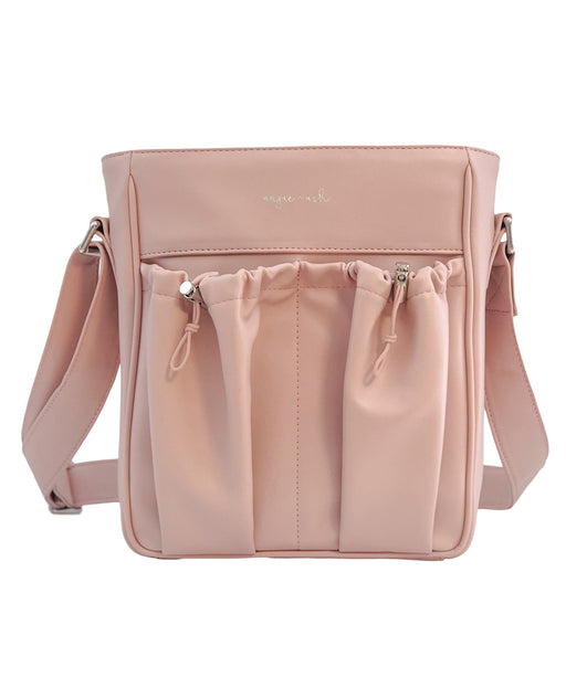 diaper bag crossbody in blush