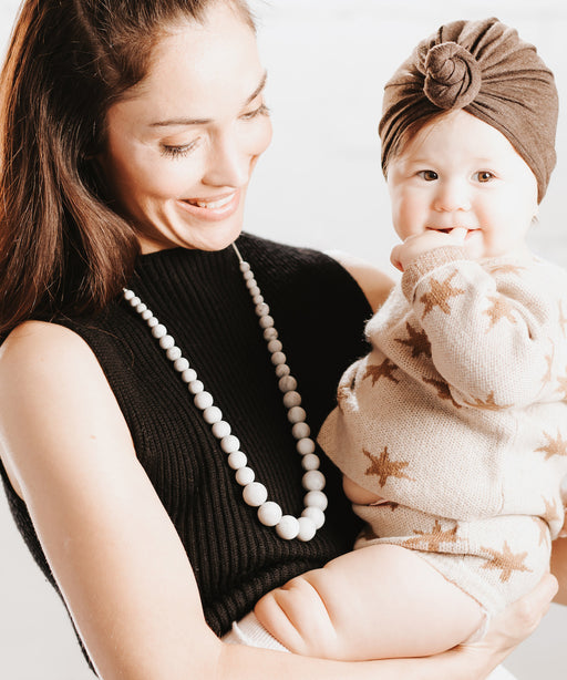 teething necklace for mom mona marble